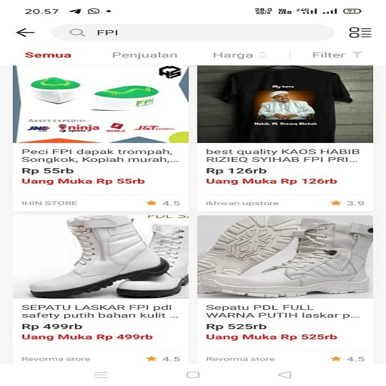 Jadi Korban Kezoliman, Akulaku Jual Atribut Ormas Terlarang FPI